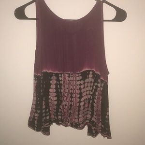 LA Hearts Maroon/black open back tank